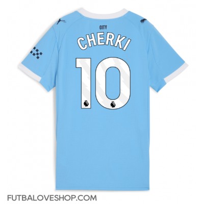 Dres Manchester City Rayan Cherki #10 Domáci pre Ženy 2025-26 Krátky Rukáv Dres Manchester City Rayan Cherki #10 Domáci pre Ženy 2025-26 Krátky Rukáv